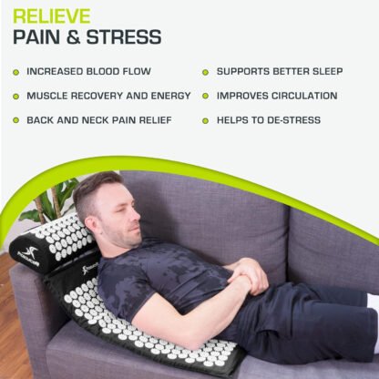 Acupressure Mat and Pillow Set - Image 4