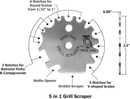 Stainless Steel BBQ Grill Scraper - Image 6