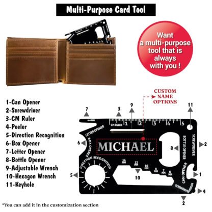 Personalized Leather Wallet - Image 8