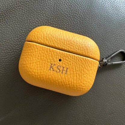 Personalized Leather Airpods Pro Case - Image 7