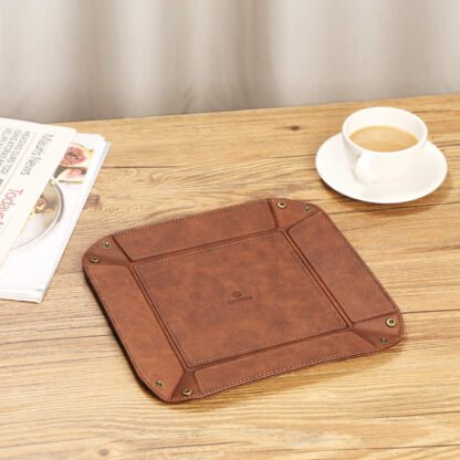 Personalized Leather Valet Tray - Image 6