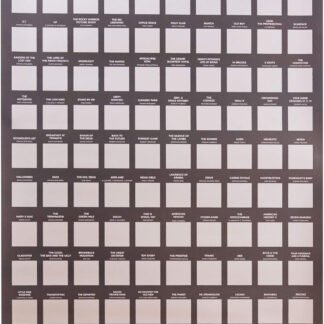 100 Bucket List Movies Scratch Off Poster