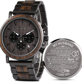 Engraved Wood Watch