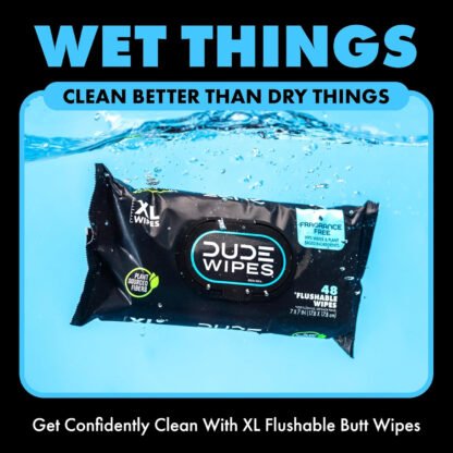 Dude Wipes Flushable Wipes - Image 5