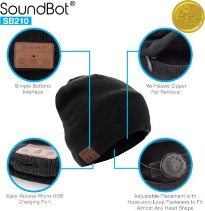 SoundBot Bluetooth Speaker Beanie - Image 3