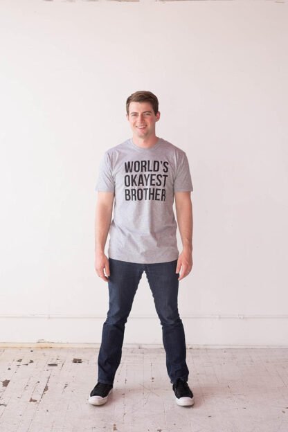 World’s Okayest Brother Shirt - Image 3
