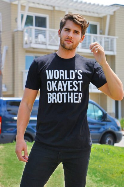 World’s Okayest Brother Shirt - Image 8