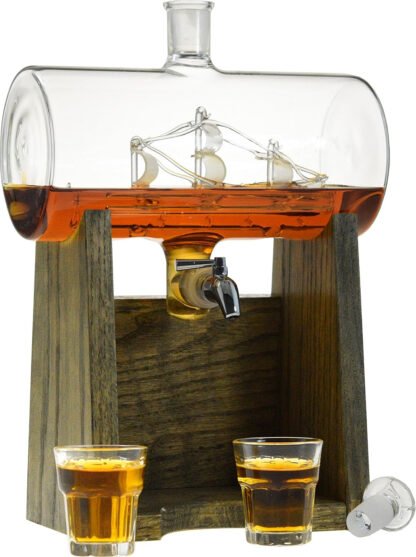 Ship In A Bottle Bourbon Whiskey Decanter - Image 4