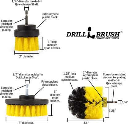 Drill Brush Cleaning Scrubber Attachments - Image 5