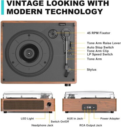 Wockoder Record Player - Image 2