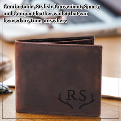 Personalized Engraved Leather Wallet - Image 7