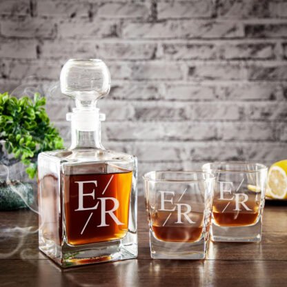 Personalized Whiskey Decanter & Glasses Set - Image 5