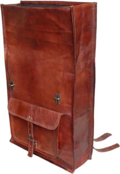 Genuine Leather Rucksack Backpack - Image 3