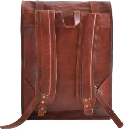 Genuine Leather Rucksack Backpack - Image 7