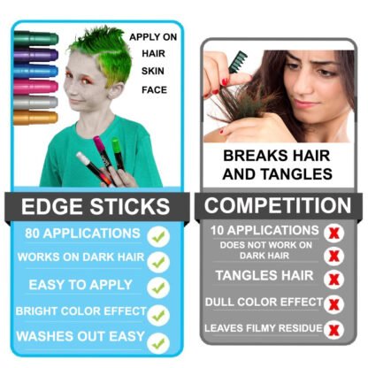 Metallic Glitter Hair Chalk - Image 3