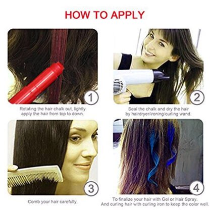 Metallic Glitter Hair Chalk - Image 6