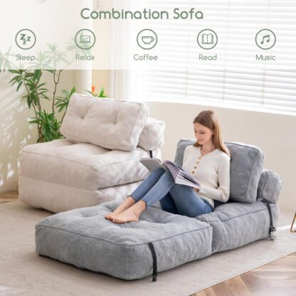 Large Floor Cushion Chair - Image 7