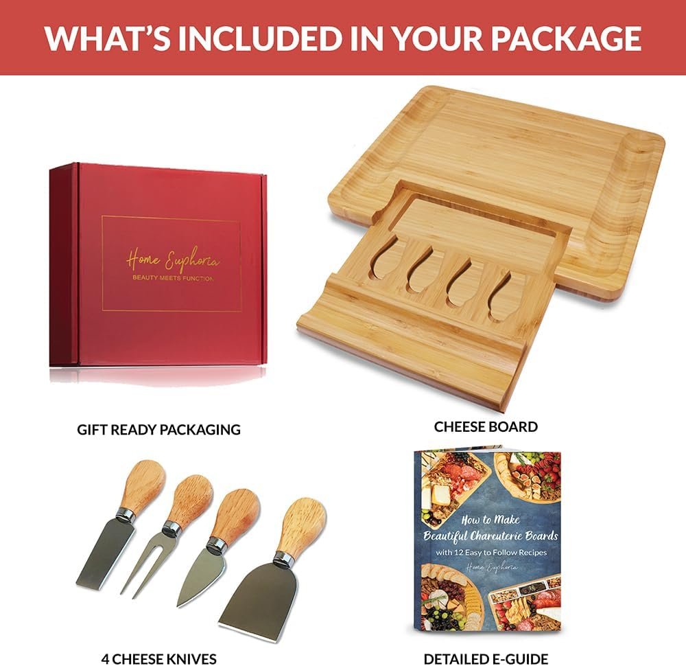 Natural Bamboo Cheese Board - Image 4