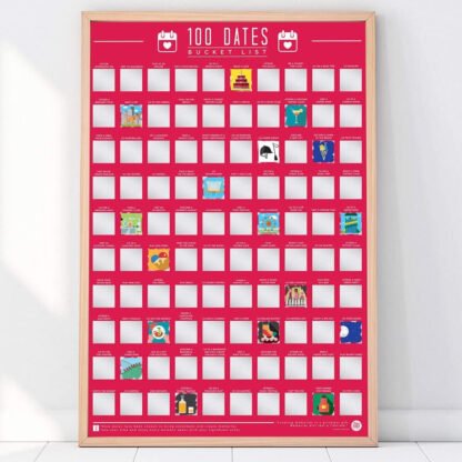 100 Dates Bucket List Scratch Poster - Image 2