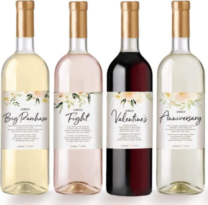 Wedding Firsts Wine Bottle Labels - Image 3