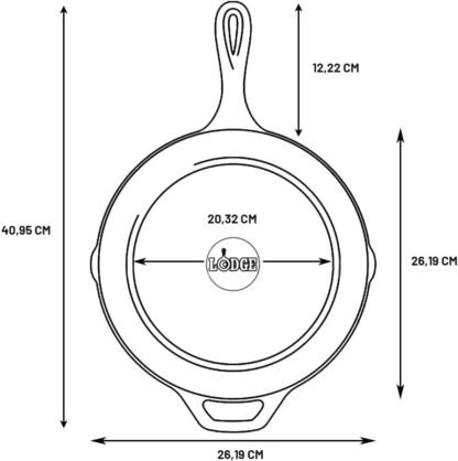 Lodge Pre-Seasoned Cast Iron Skillet - Image 4