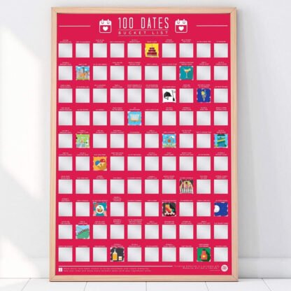 100 Dates Bucket List Scratch Off Poster - Image 2