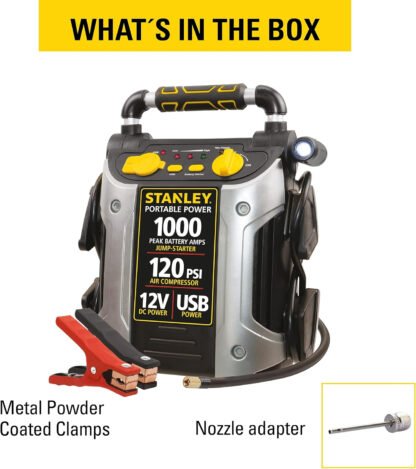 Stanley JumpIt Car Starter, Light and Air Compressor - Image 3