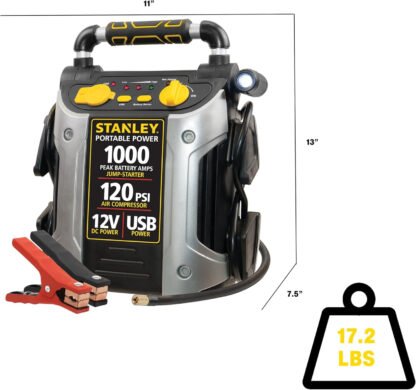Stanley JumpIt Car Starter, Light and Air Compressor - Image 7