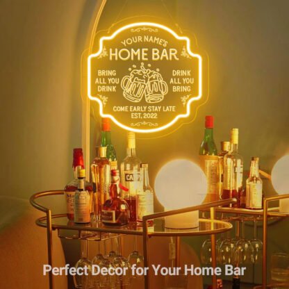 Personalized Home Bar Neon Sign - Image 5
