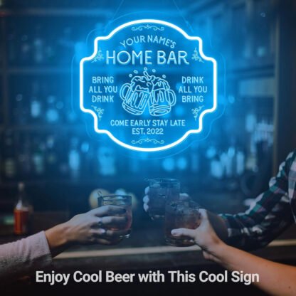 Personalized Home Bar Neon Sign - Image 6