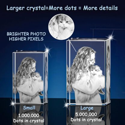 Personalized 3D Photo Crystal Rectangle - Image 2