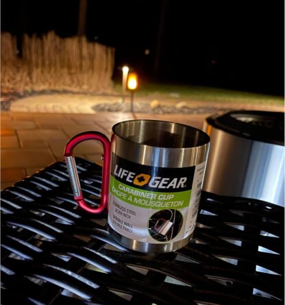 Stainless Steel Carabiner Handle Travel Mug - Image 4