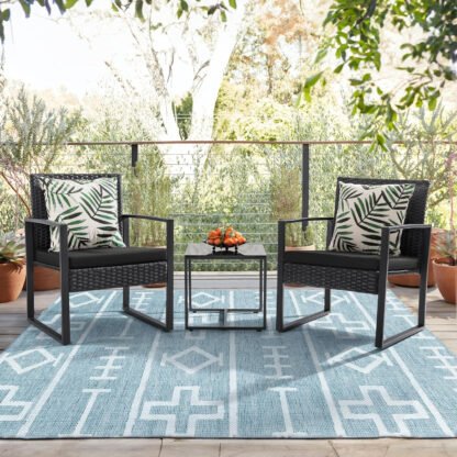 Modern Wicker Patio Set - Image 5