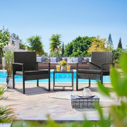 Modern Wicker Patio Set - Image 6