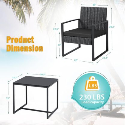 Modern Wicker Patio Set - Image 7