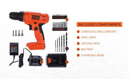 Black and Decker Cordless Drill and Screwdriver - Image 4