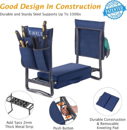 Folding Garden Kneeler and Seat - Image 3
