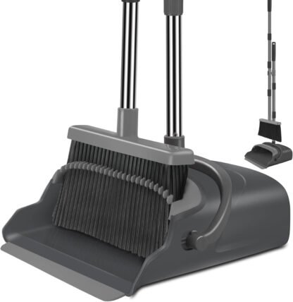 Quick Clean Broom and Dust Pan Set