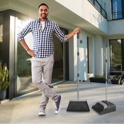 Quick Clean Broom and Dust Pan Set - Image 7