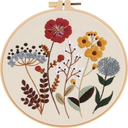 DIY Floral Embroidery Art Kit - Image 7