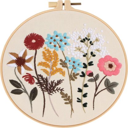 DIY Floral Embroidery Art Kit - Image 8