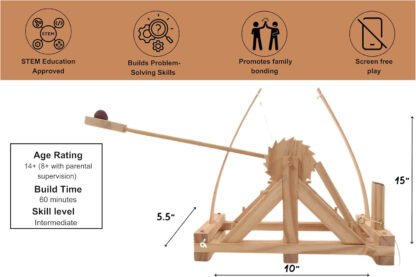 Tabletop Trebuchet Catapault - Image 6