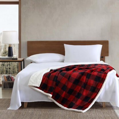 Flannel Sherpa Throw - Image 4