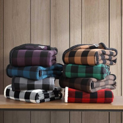 Flannel Sherpa Throw - Image 8