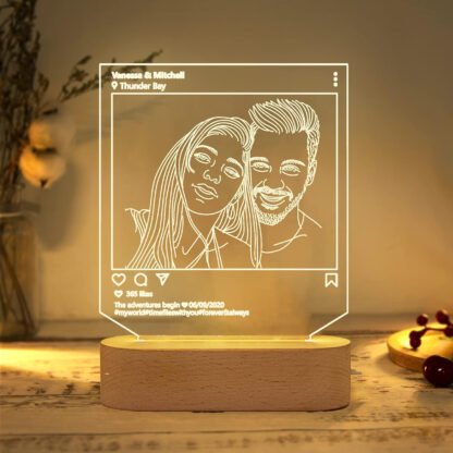 Instagram Style LED Lamp