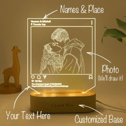 Instagram Style LED Lamp - Image 2