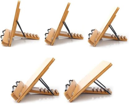 Bamboo Book and Cookbook Stand - Image 3