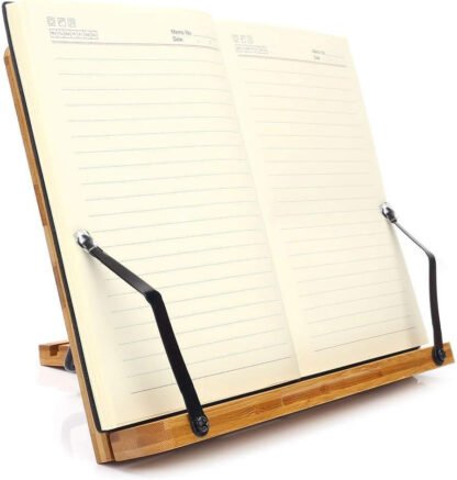 Bamboo Book and Cookbook Stand - Image 9