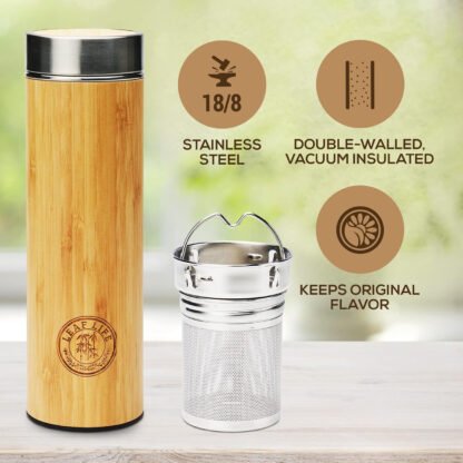 Original Bamboo Tumbler with Tea Infuser - Image 4