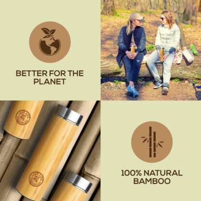 Original Bamboo Tumbler with Tea Infuser - Image 5